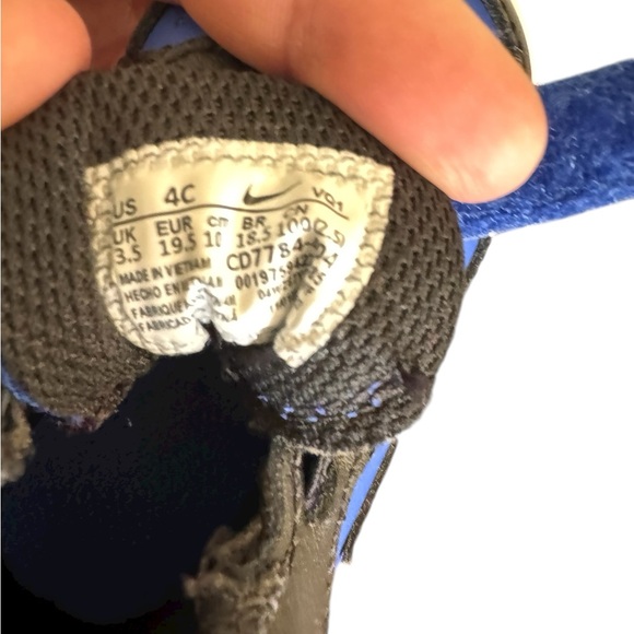 Nike Court Borough Mid 2 Toddler Sneakers Size 4C Black Royal Blue - Picture 10 of 10